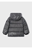 Mayoral Erkek Çocuk Kapüşonlu Dolgulu Parlak Kumaş Mont 4416 Gri