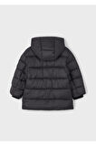Mayoral Erkek Çocuk Kapüşonlu Uzun Şişme Dolgulu Mont 4422 Siyah