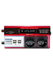 12v 2000w Araç Ve Güneş Enerjisi Uyumlu Modifiye Sinus Inverter Çift Usb Çift P