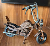 El Yapımı Metal Harley Davidson Motor  Şık ve Koleksiyonluk Dekor