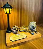 Galatasaray Özel Tasarım Hediyelik Biblo Işıklı Aslan Biblo 