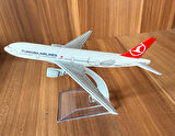  Boeing 737-800 THY Metal Model Uçak (1/250) – Kişiye Özel İsim Yazılı, Şık Dekoratif ve Koleksiyonl