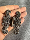 2 Adet Siyah Oksit Metal Kelebek Menteşe  70 mm x 55 mm Hobi, Mobilya, Kutu, Sandık, Kapak, Tavla Me