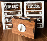 Tip Box Bahşiş Kutusu ve Kumbara (5’li Paket) Nostaljik Radyo Görünümlü  Tipbox