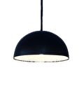 MYLİGHTS   RETRO METAL SARKIT AVİZE SİYAH İÇİ BEYAZ 40CM