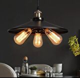 MYLİGHTS  RETRO METAL 40 CM ÜÇLÜ SARKIT AVİZE