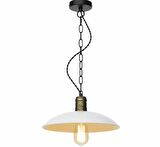 MYLİGHTS  RUSTİK BEYAZ METAL SARKIT AVİZE 30 CM