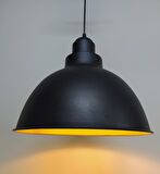 MYLİGHTS  SİYAH  İÇİ ALTIN METAL SARKIT AVİZE RUSTİK AVİZE RETRO SARKIT