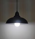 MYLİGHTS  RETRO SİYAH  İÇİ SİYAH METAL SARKIT AVİZE  RUSTİK TEKLİ SARKIT