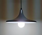 MYLİGHTS  RETRO RUSTİK  GRİ  İÇİ BEYAZ METAL SARKIT AVİZE