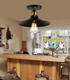 MYLİGHT RETRO  RUSTİK TAVAN AVİZE 30 CM RUSTİK PLOFONYER ARMATÜR