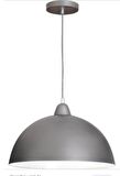 DEMET HABEK  MYLİGHTS GRİ İÇİ BEYAZ METAL SARKIT AVİZE 40 CM EN