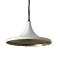 MYLİGHTS  37 CM  MAT BEYAZ  İÇİ ALTIN METAL SARKIT AVİZE RUSTİK RETRO TEKLİ  