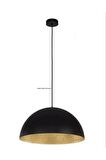 DEMET HABEK  MYLİGHTS MYLİGHTS  METAL SARKIT AVİZE SİYAH  İÇİ ALTIN  RUSTİK RETRO TEKLİ  AVİZE 40 CM