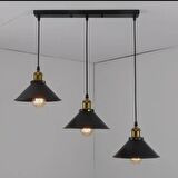 MYLİGHTS RETRO RUSTİK METAL SARKIT AVİZE MASA ÜSÜTÜ SIRALI SARKIT 60 CM EN