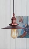 MYLİGHTS  BAKIR ESKİTME TEKLİ RETRO RUSTİK SARKIT AVİZE EN  22
