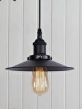 MYLİGHTS  RETRO RUSTİK   METAL SARKIT AVİZE SİYAH  22 CM EN