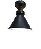 MYLİGHTS  RETRO  PLOONYER TAVAN RUSTİK AVİZE SİYAH  İÇİ BEYAZ  18 CM EN