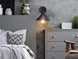 MYLİGHTS RETRO  RUSTİK  VİNTAGE METAL DUVAR LAMBASI APLİK GECE LAMBASI  MAFSALI HAREKETLİ  22CM EN
