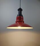 MYLİGHTS  VİNTAGE RETRO RUSTK METAL KIRMIZI SARKIT AVİZE SİYAH ASKILI