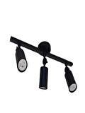 MYLİGHTS  SPOT MAT SİYAH METAL LED SPOT AVİZE HAREKLİ APLİK ARMATÜR  GÜN IŞIĞI LED AMPUL DAHİLDİR