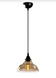 MYLİGHTS  RETRO  RUSTİK  VİNTAGE  BAL CAM TEKLİ SARKIT AVİZE  EN  20 CM