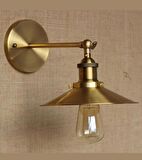 Demet Habek Eskitme Mylights Metal Salon - Yatak Odası Duvar Gold Aplik 
