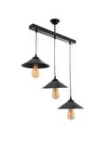 MYLİGHTS  RETRO RUSTİK VİNTAGE  SIRALI MASA ÜSÜT  SARKIT  METAL AVİZE TABAN EN  60 CM