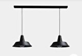MYLİGHTS  RETRO  RUSTİK VİNTAGE İKİLİ MASA ÜSTĞ SIRALI  AVİZE  100CM KASA