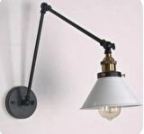 Rustik Vintage Metal Vintage Salon - Yatak Odası Duvar Beyaz Aplik