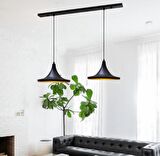 mylights  vintage rustik  ikili sarkıt avize 120 cm taban  masa üsüt bar üsüt  sarkıt avize