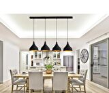 MYLİGHTS MASA ÜSTÜ DÖRTLÜ SARKIT AVİZE  120 CM TABAN