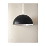 MYLİGHTS  SİYAH  İÇİ BEYAZ  40 CM METAL SARKIT AVİZE