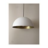MYLİGHTS  METAL BEYAZ  İÇİ ALTIN  SARKIT AVİZE  CAP  40 CM