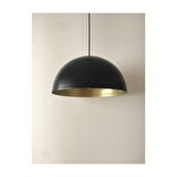MYLİGHTS  40 CM SİYAH  İÇİ ALTIN METAL SARKIT AVİZE