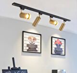 MYLİGHTS  MODERN  1 MT 4 LÜ RAY SPOT HAREKETLİ  AYDINLATMA  GÜN IŞIĞI LED AMPULLÜDÜR