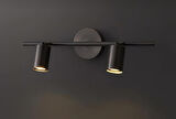 MYLİGHTS MAT SİYAH İKİLİ LED SPOT LED APLİK LED AVİZE GÜNIŞIĞI AMPULLÜ LED DUVAR APLİK 