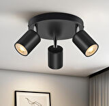 MYLİGHTS  ÜÇLÜ 30 CM LED AVİZE LED SPOT GÜN IŞIĞI AMPULLÜ