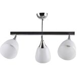 MYLİGHTS SPOR KROM  ÜÇLÜ HAREKETLİ AVİZE SIRALI AVİZE
