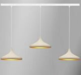 MYLİGHTS  120 CM KASA MASA ÜSTÜ SIRALI AVİZE SAKIT BEYAZ AVİZE 35CM BAŞLIKLAR 