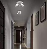 MYLİGHTS  MAT BEYAZ LED AVİZE LED SPOT ÜÇLÜ HAREKETLİ METAL GÜNIŞIĞI AMPULLÜ