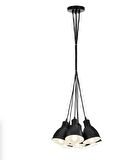 MYLIGHTS RETRO RUSTIK MODERN 7 Lİ  METAL SARKIT  SİYAH AVİZE