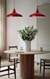 MYLİGHTS RETRO RUSTİK METAL SARKIT AVİZE KIRMIZI  35 CM ÇAP  TEK FİYATIDIR
