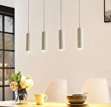 MYLIGHTS 4 LÜ BEYAZ SIRALI MASA ÜSTÜ  LEDLİ SARKIT AVİZE ( EV İŞYERİ YADA CAFE)