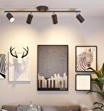 MYLİGHTS  MAT SİYAH DÖRTLÜ LED AVİZE LED SPOT HAREKELİ AVİZE PANASONIC APLULLÜ