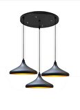 Mylights üçlü sarkıt avize metal sarkıt salo. Avize 