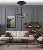 Mylights üçlü sarkıt avize metal sarkıt salo. Avize 