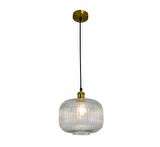 MYLİGHTS  RUSTİK VİNTAGE SEFFAF TEKLİ SARKIT AVİZE  20CM  