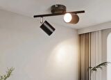 MYLİGHTS  PANASONIC AMPULLÜ İKİLİ LED SPOT APLİK AVİZE ARMATÜR HAREKLİ  METAL GÜN IŞI LED AMPUL DAHİLDİR HAREKETLİ BAŞLIK  