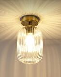 MYLİGHTS RUSTİK VİNTAGE BAL CAMLI TAVAN PLOFONYER AVİZE  